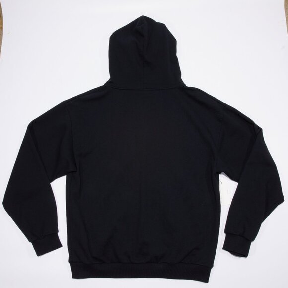 NEW CELINE x Hedi Slimane Loose Zipped Hoodie Black Cotton Fleece Logo XXL 2XL - Picture 3 of 15